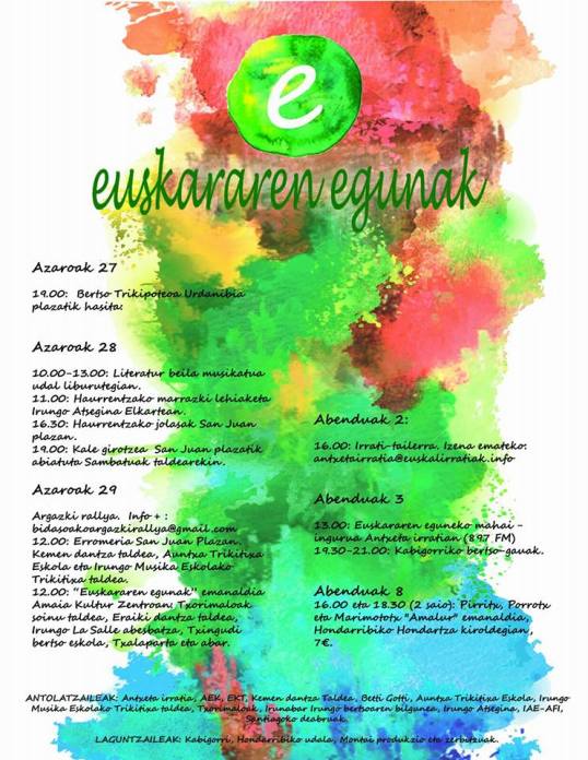 irungo euskararen egunak